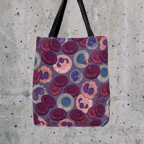 Hematology Nurse Tote Bag, Medical Lab Science Laboratory Scientist PhD Graduation Gift, Medical School Student Doctor, Science Teacher Gift