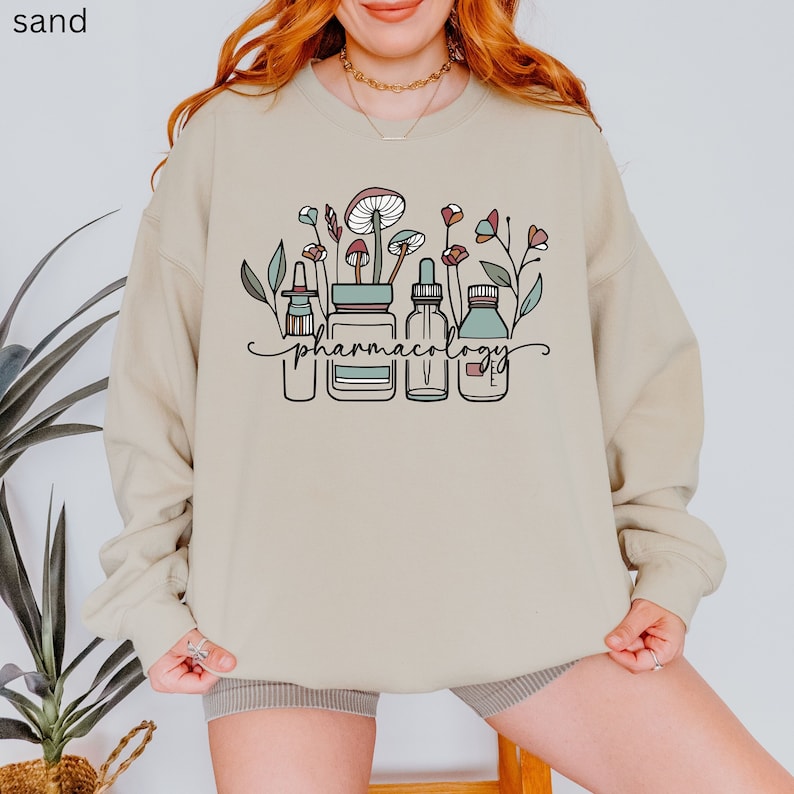 Pharmacist Sweatshirt, Pharmacy Tech Shirt, Pharmacology PhD Graduation Gift, Gift For a New Pharmacist, Pharmacy Gifts For Her image 1