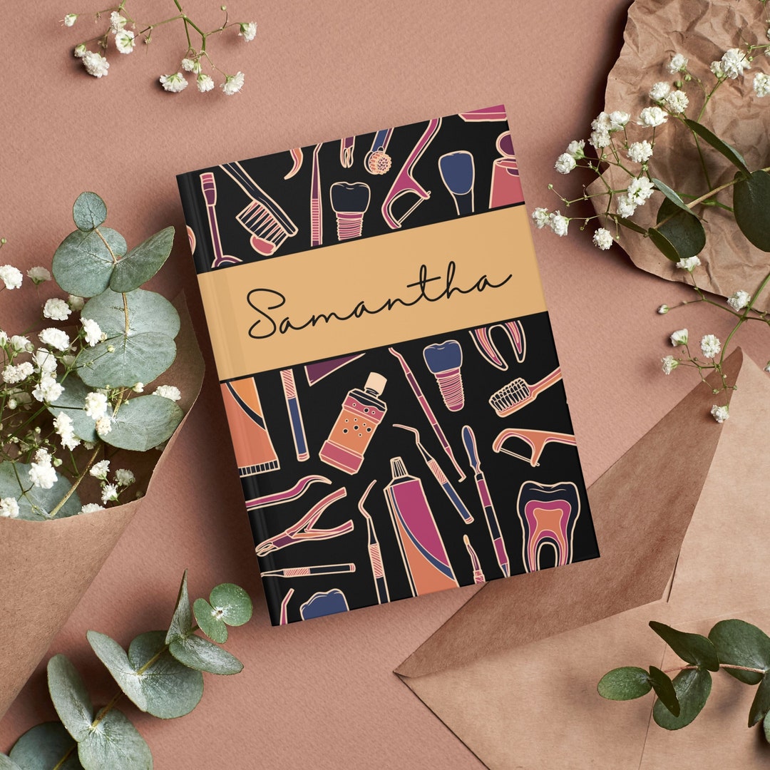 Personalized Dental Hygiene Notebook, Tooth Fairy Dentist Hygienist