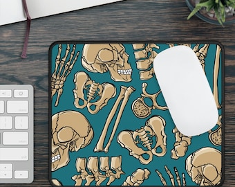 Human Anatomy Skull Bones Skeleton Orthopedic Mouse Pad for Future Doctors, Nurse in the Making, Teacher, Med School Student Graduation Gift