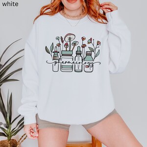 Pharmacist Sweatshirt, Pharmacy Tech Shirt, Pharmacology PhD Graduation Gift, Gift For a New Pharmacist, Pharmacy Gifts For Her image 3