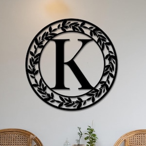 Placa de nome, placas de parede de metal personalizadas, placa de sobrenome, decoração de parede com monograma, placa de metal personalizada, placa de nome de família, presentes de decoração de casamento