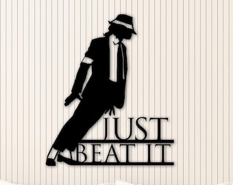 Michael Jackson Metal Wall Art: 80s Pop Music Decor