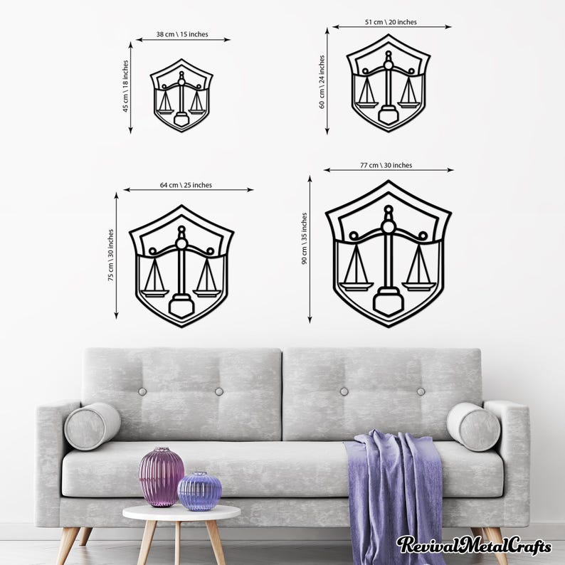 Scales of Justice Metal Wall Art: Custom Lawyer Office Decor Gift - Etsy
