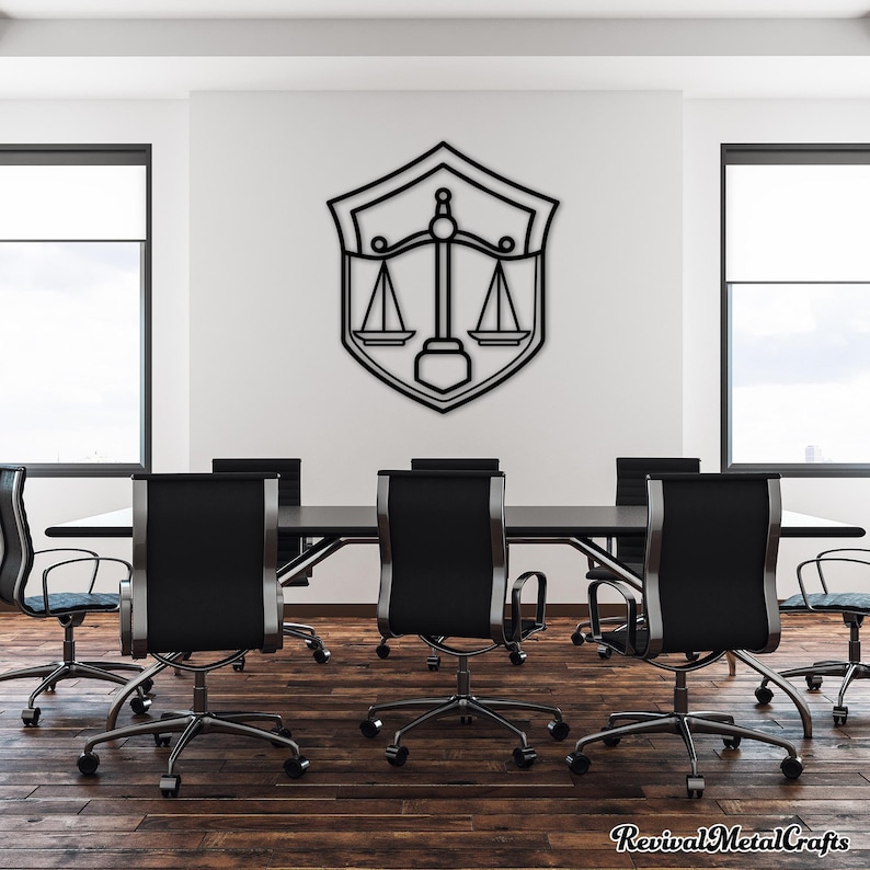 Scales of Justice Metal Wall Art: Custom Lawyer Office Decor Gift - Etsy