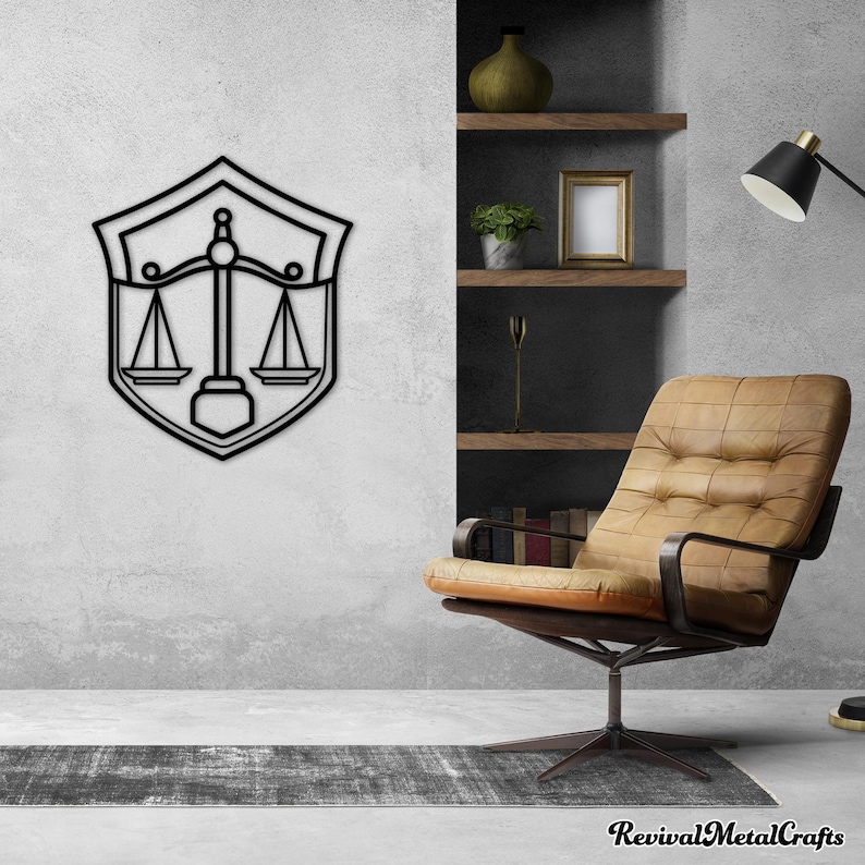 Scales of Justice Metal Wall Art: Custom Lawyer Office Decor Gift - Etsy