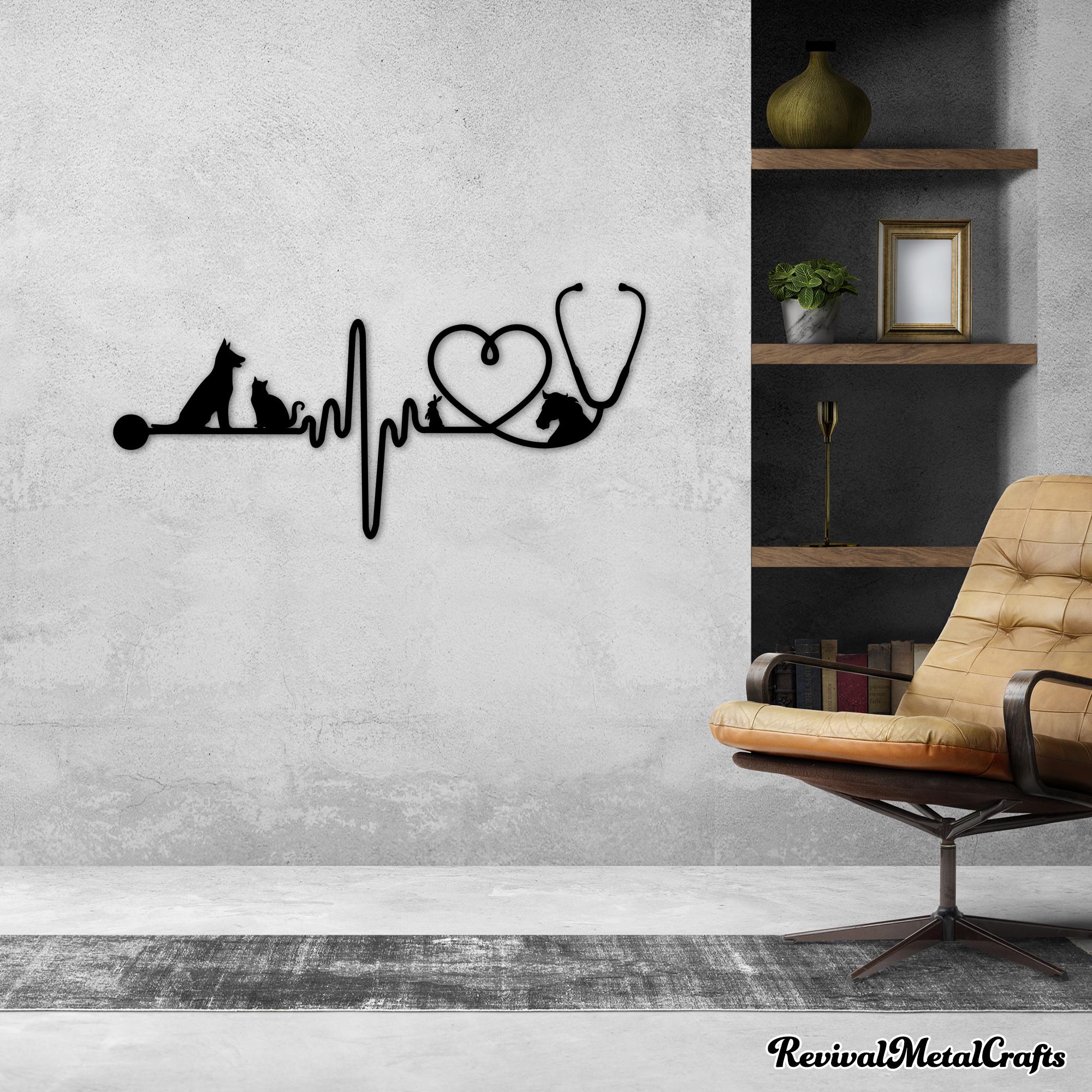 Vet Metal Wall Art, Clinic Office Decor, Vet Wall Decor, Veterinarian Gift, Surgery Decor, Pet Metal Wall Art, Veterinary Wall Art,Pet Decor