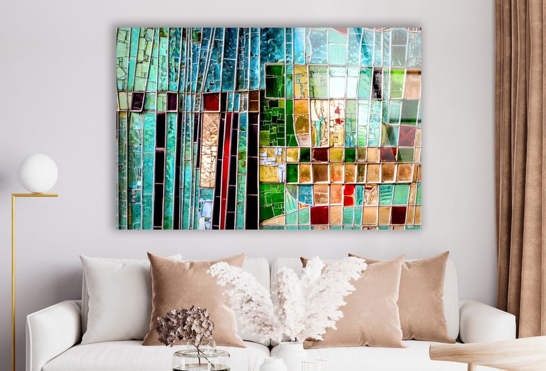 Tempered Glass Wall Artstained Glass Wall Home Etsy