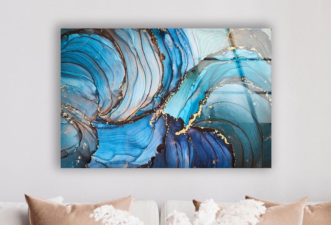 Tempered Glass Wall Artwall Decorhome Etsy