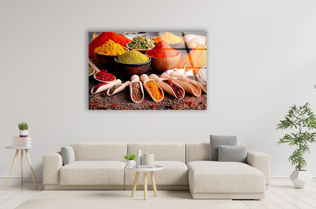 Tempered Glass Wall Artkitchen Wall Decorlarge Wall Art Etsy