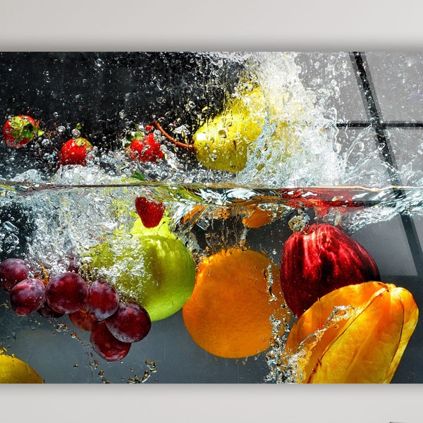 Fruit Kitchen Art Etsy