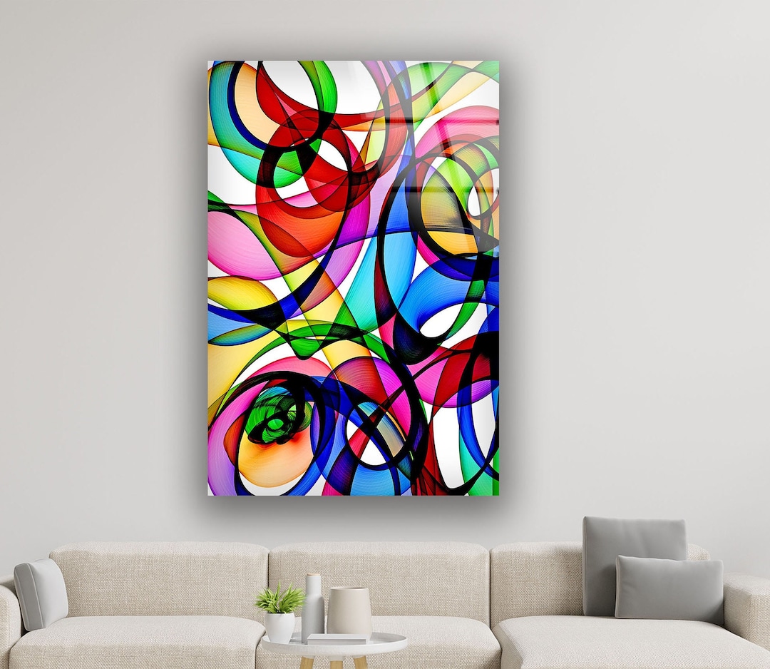 Tempered Glass Wall Artwall Decorhome Etsy