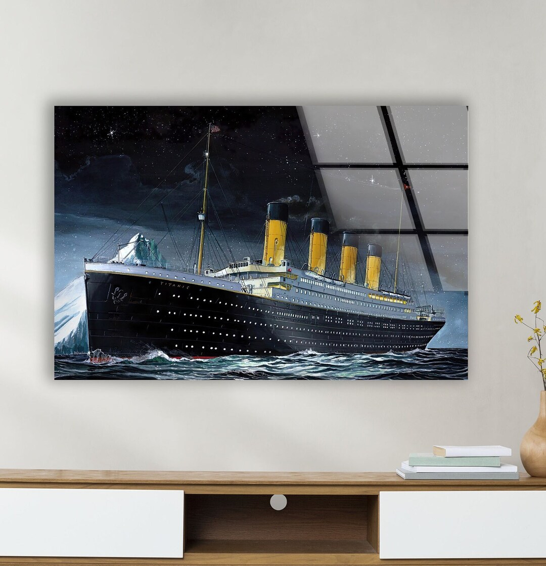 Tempered Glass Wall Arttitanic Wall Decorhome Decorlarge Etsy