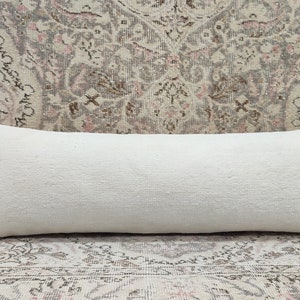 Bohemian Kilim Pillow Cover: Handmade Turkish Rug, Boho Sofa Decor (12x36)