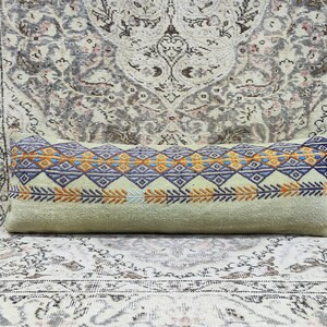 Bohemian Kilim Pillow Cover: Handmade Turkish Boho Lumbar Pillow (12x36)