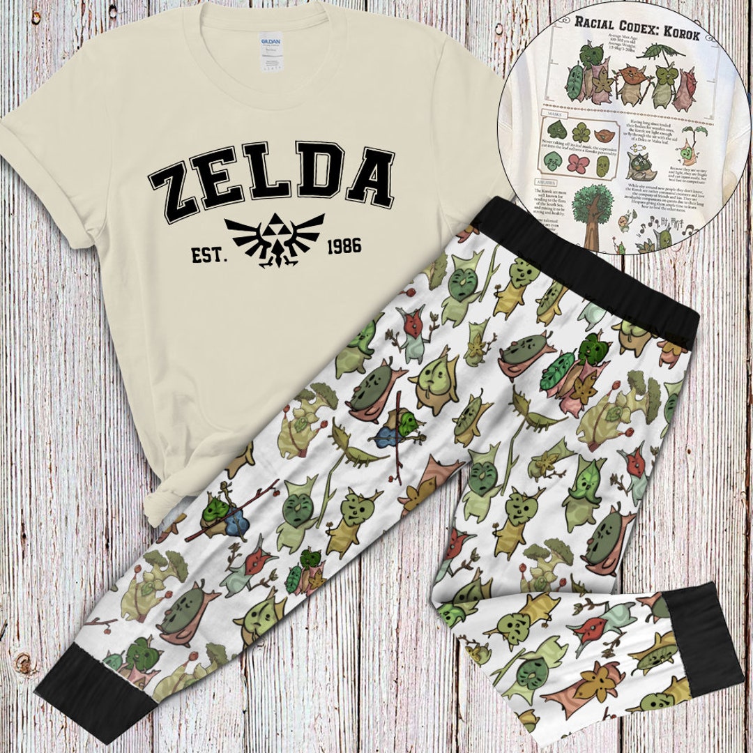 The Legend of Zelda Pajamas Christmas Pajamas for Christmas Etsy