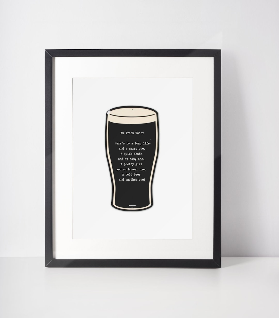 Irish Toast, Heres to a Long Life and a Merry One, Guinness, Irish