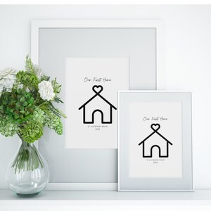 Our First Home Ornament, Personalised, Our First home, New Home Gift, New House