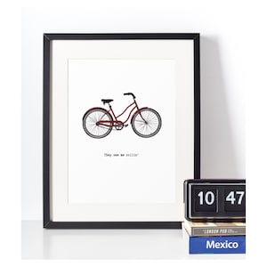 PRINTABLE Cycling Print, Cycling Poster, Bicycle Gift, Bike Gift, Bicycle Art, Cycling quote, They see me rollin