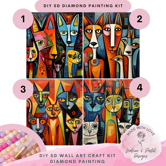 Pink Picasso Kits Special Edition Paint by Number for Adults | DIY Canvas  Painting Kits Color by Numbers Drawing Arts and Drawing Crafts As Seen On