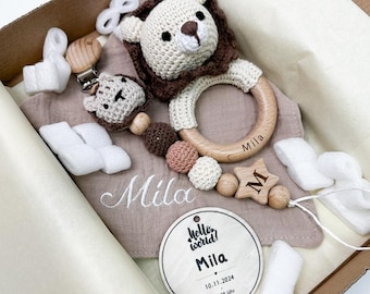 Personalized baby gift set, gift set with engraving