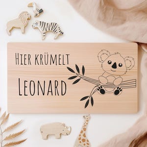 Personalized breakfast board, cutting board with engraving, breakfast board, baby gift, child gift