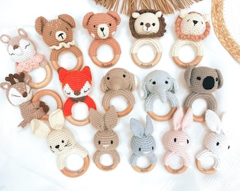 Rassel, Babygeschenk, Personalisierte Babyrassel, Greifling, Geschenk zur Geburt