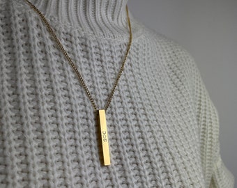 Column Style Necklace I Personalized Necklace I Personalized Gift