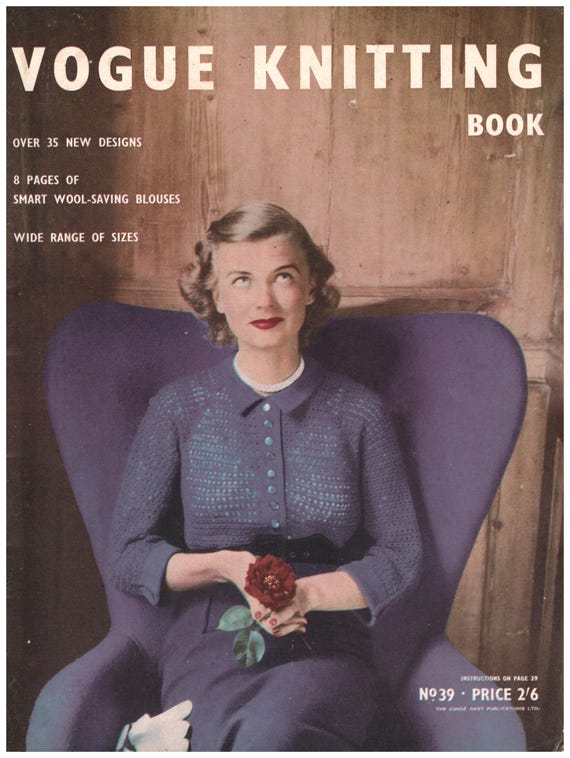 Vintage Vogue Knitting book no 39 PDF
