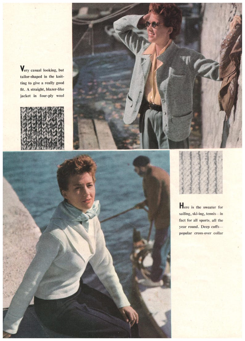Libro de tejido vintage de Vogue n.º 42 imagen 6
