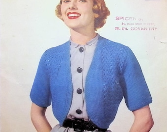 Vintage knitting pattern Lavenda Lister 352