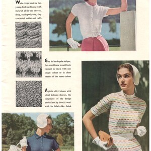 Libro de tejido vintage de Vogue n.º 42 imagen 3
