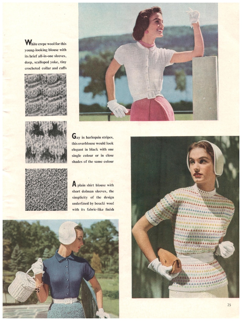 Libro de tejido vintage de Vogue n.º 42 imagen 3