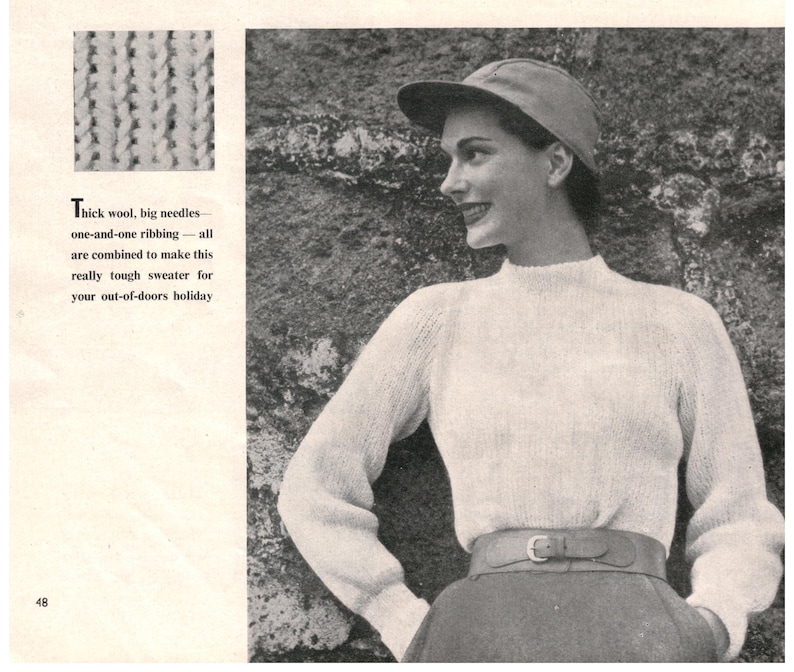 Libro de tejido vintage de Vogue n.º 42 imagen 9