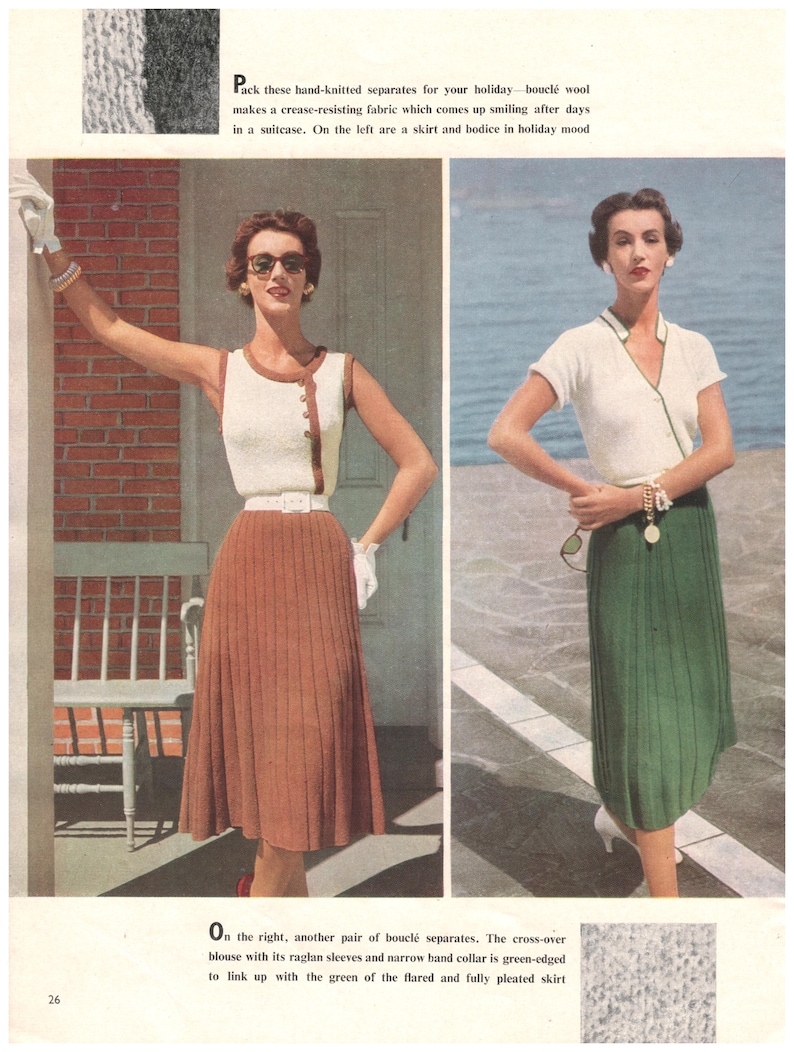 Libro de tejido vintage de Vogue n.º 42 imagen 4