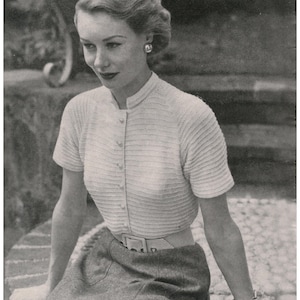 Libro de tejido vintage de Vogue n.º 42 imagen 2