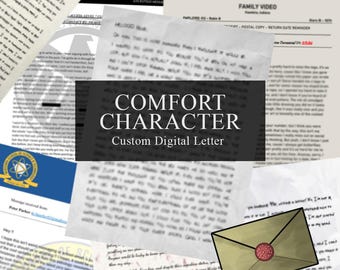 Cyfrowy list z napisem Comfort Character CUSTOM