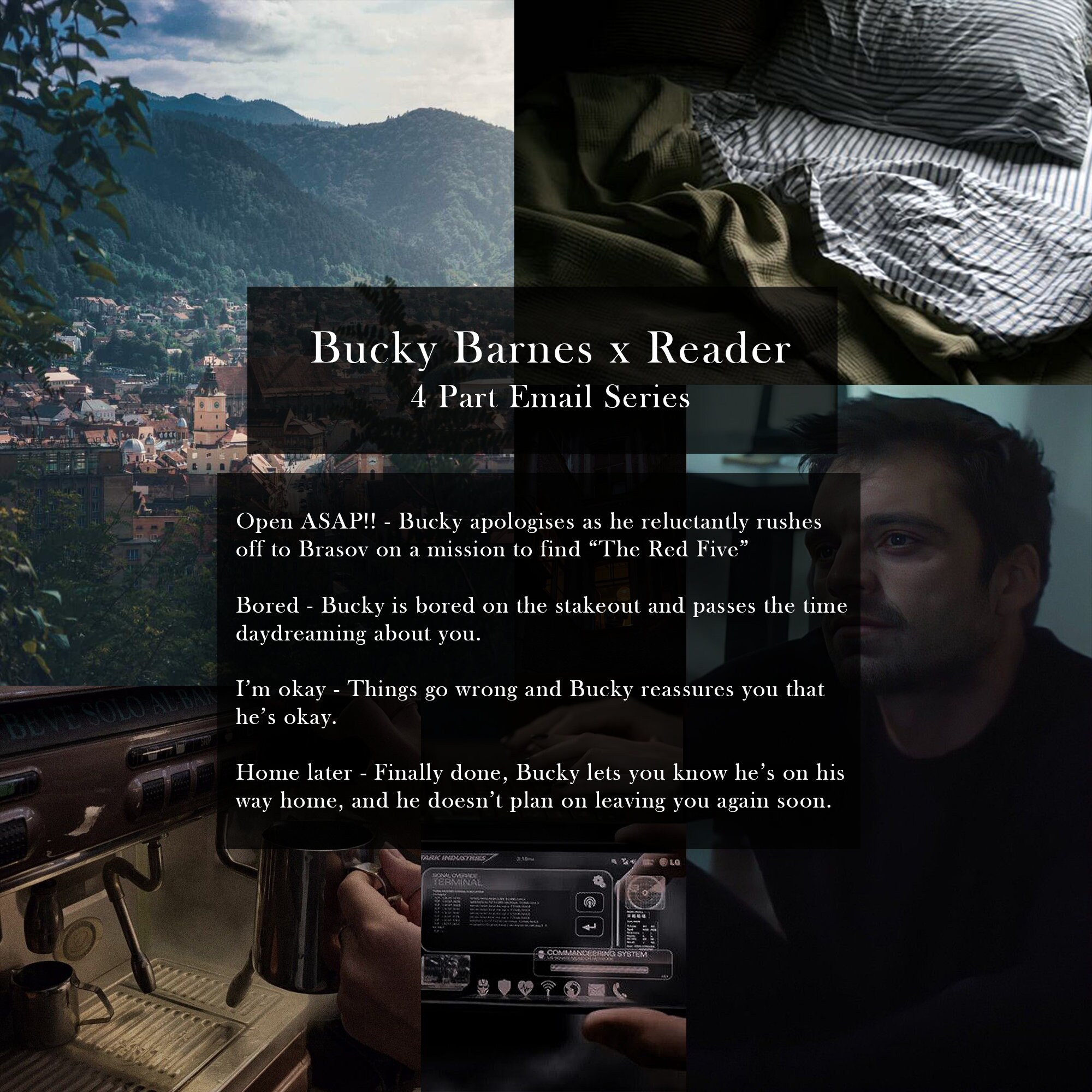 BUCKY BARNES X Reader Comfort Character Email Series 4 Parts Etsy