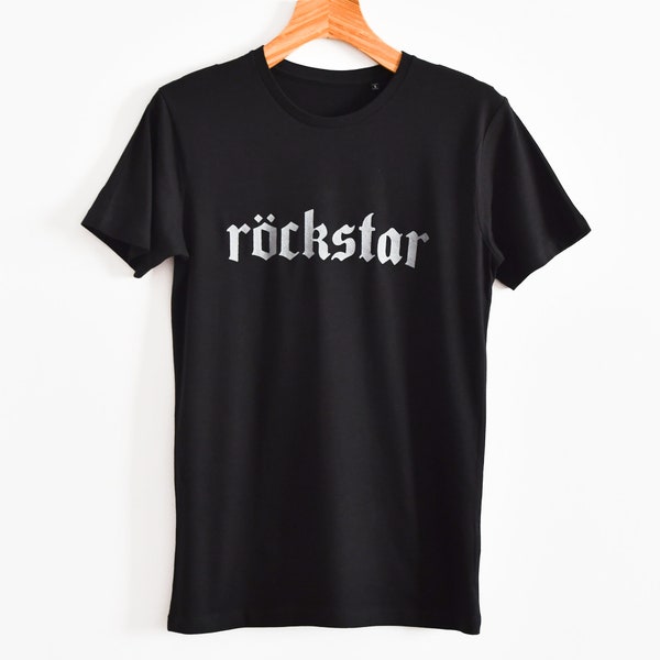 Rockstar. T-shirt worn by Gustavo Cerati, vocalist of Soda Stereo. Unisex organic cotton t-shirt, printed in silkscreen.