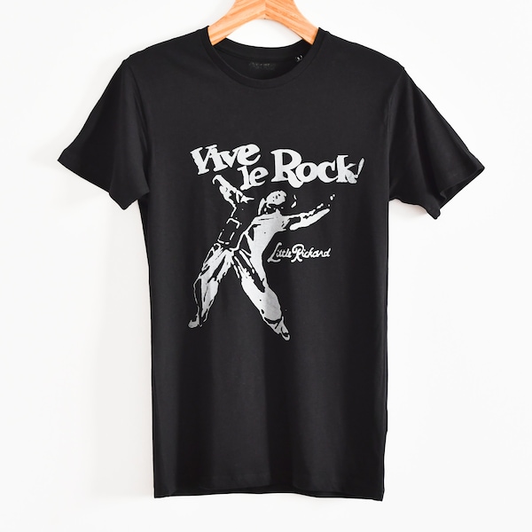 Men's Vive Le Rock As Worn By Sid Vicious Black T-Shirt PUNK - Foto 12