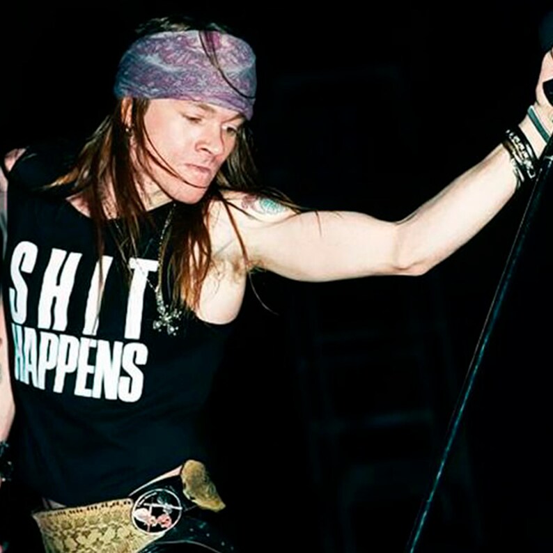 Happens As Worn By Axl T-Shirt 100% Cotone – Maglia Rock Taglie Forti Da S A XXXL