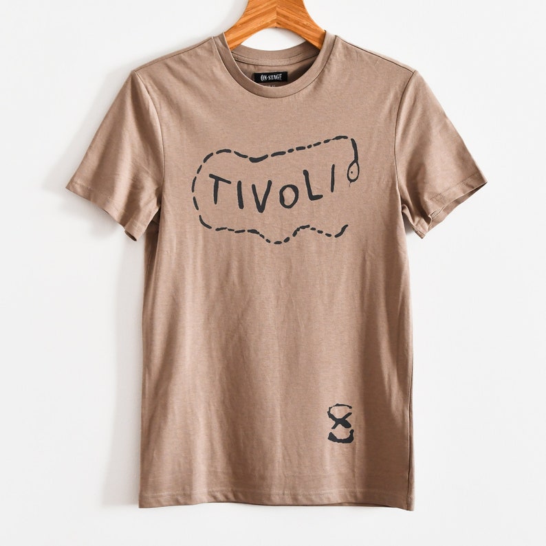 Tivoli Eddie Vedder Unisex T-shirt. Organic Cotton Printed in Handmade