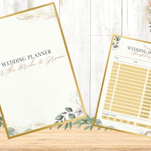 Elfenbein Eleganter Hochzeitsplaner / Hochzeitsplaner Vorlage - Printable und Digital - GoodNotes/Notability