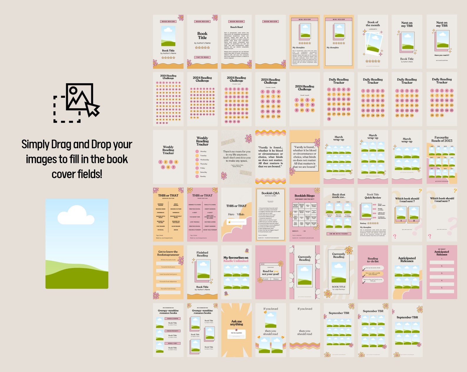 Bookstagram Story Templates Instagram Post Templates Groovy Cute Bookstagram Story Templates Instagram Post Templates Groovy Cute