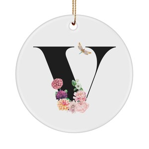 V Monogram Gift, Initial V, V Letter Gift, V Alphabet Gift, V Ornament, V, Gift for Her, Cute Gift