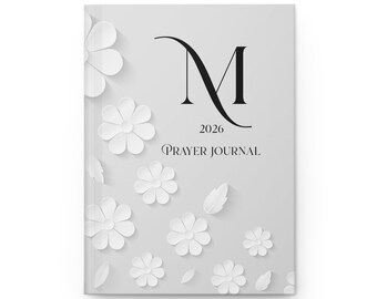 Monogram 2026 Prayer Journal, Christian Gift Journal, Christian Mom Grandma Journal