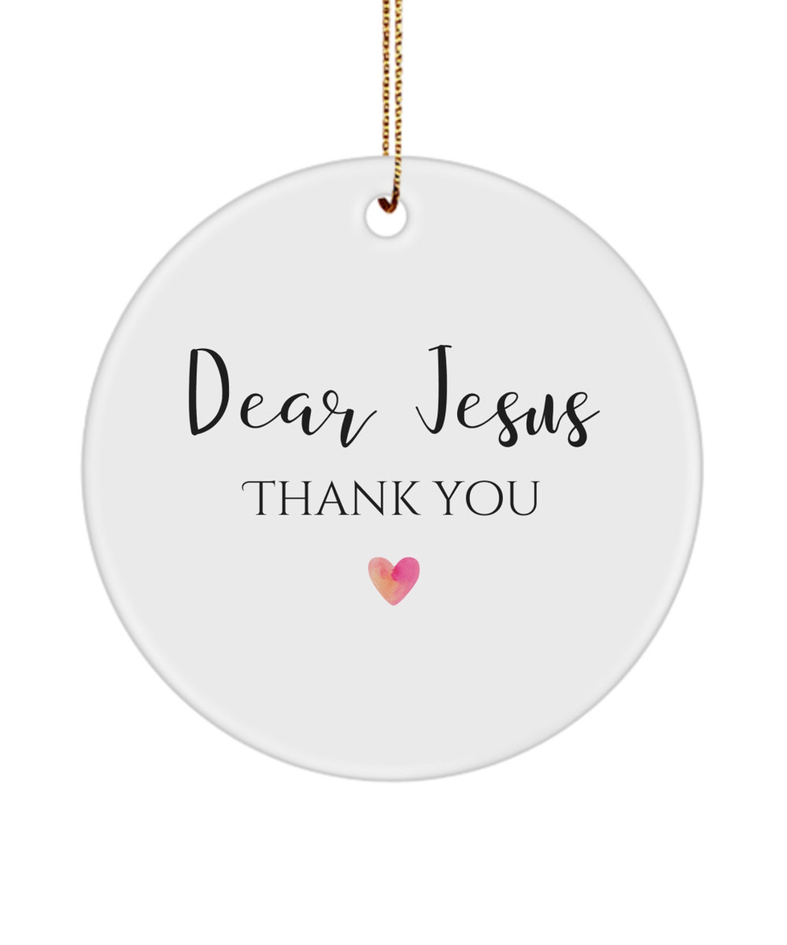 Thank You Jesus, Dear Jesus Thank You Ornament, Christian Gift ...