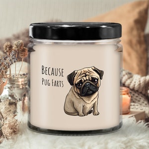 Pug candle, Pug farts, Pug gifts, Pug mom, Pug actually, Funny pug gift, Pug goals, Pug things, Puglie pug, Pug dog, Quirky Candles