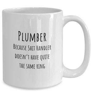 Cadeaux plombier, tasse plombier, cadeaux plomberie, idée cadeau plombier drôle, cadeau bâillon plombier, tasse plomberie
