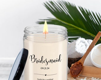 Bridesmaid Gift, Bridesmaid Candle, Gift for Bridesmaid, Customized Bridesmaid Gift, Personalized Bridesmaid Gift